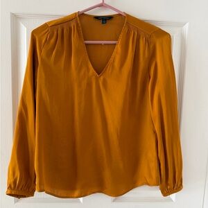 Banana Republic Golden V-Neck Blouse